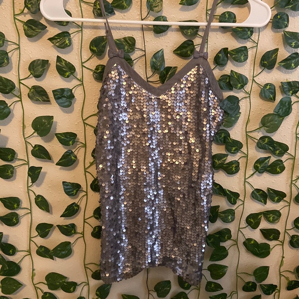 sparkly tank top